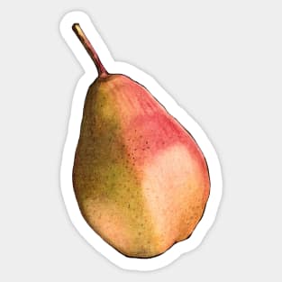 Watercolor Pear Sticker